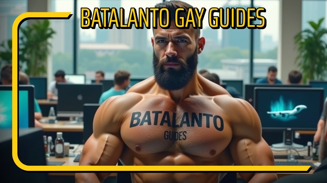 muscled guy in batalanto travel agency with tattoo batalanto guides